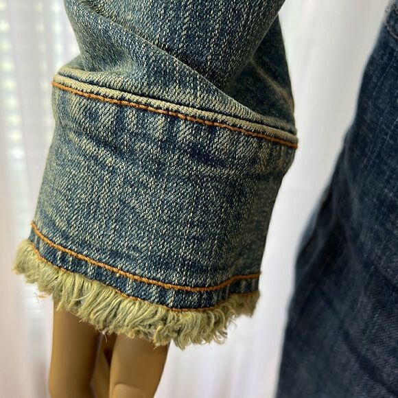 Yonique Embellished Denim Jacket Junior L - Picture 9 of 11